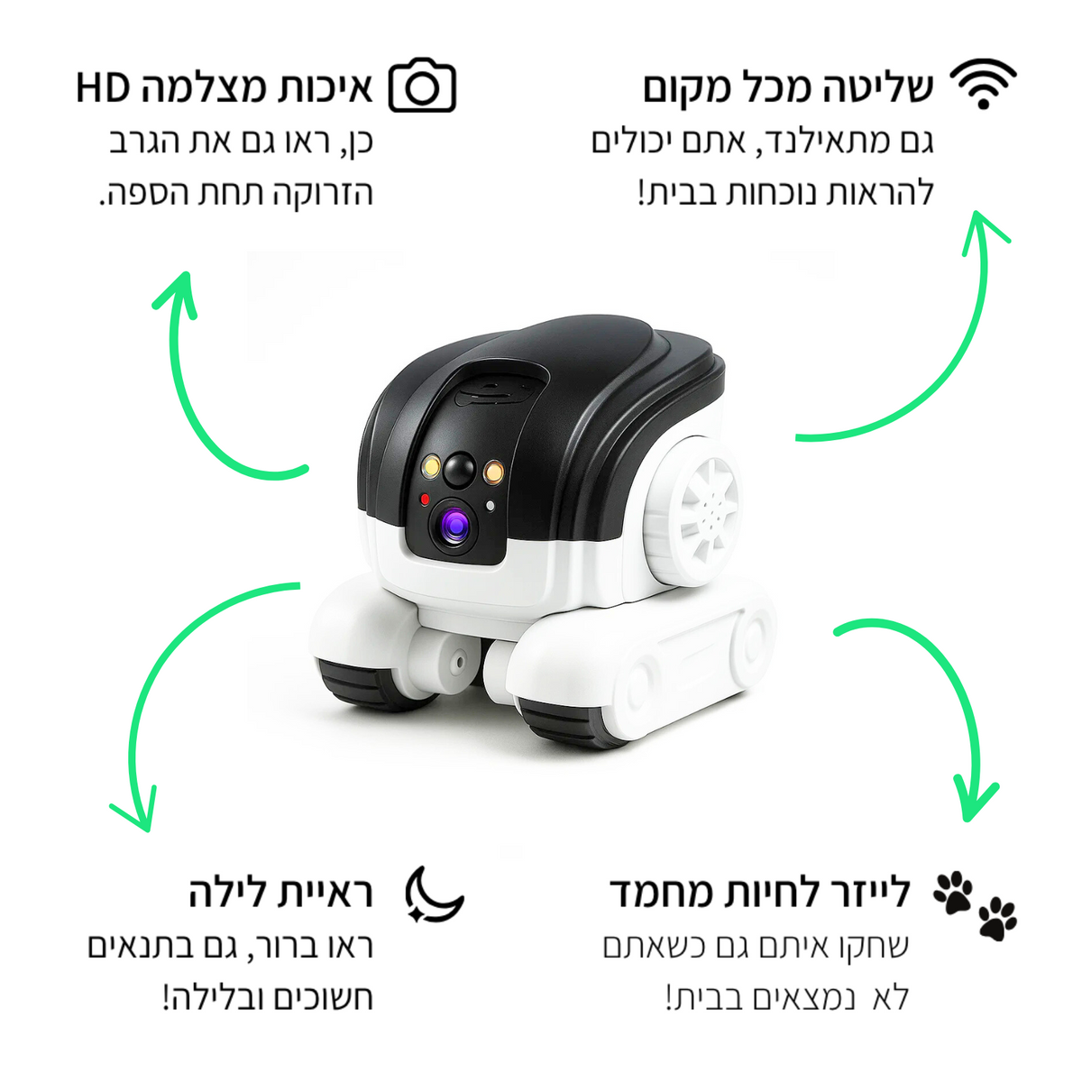 ™Kontrol Robin 2.0 – רובוט נייד לבית עם מצלמה